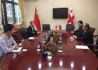 Vice President of CNTIC Jiang Junhua Met with the Counsellor of Chinese Embassy in Georgia Wan Lianpo